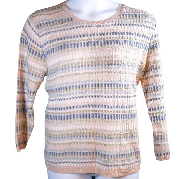 Alfred Dunner Pastel Textured Knit Sweater – Size XL - Picture 4 of 11